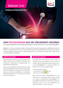 PDF: Doloctan® forte Verbrauchsinfo