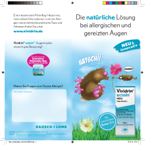PDF: Flyer Vividrin Ectoin bei Allergie