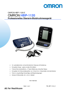 PDF: Omron Hbp-1120-E Broschüre