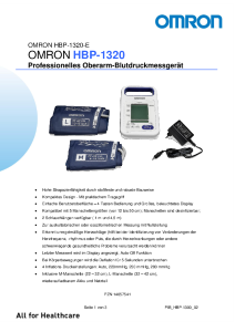 PDF: Omron Hbp-1320-E Broschüre