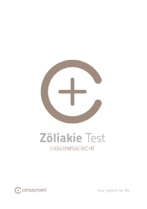 PDF: Musterergebnisbericht Zöliakie Test