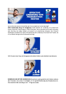 PDF: WICK Husten-Löser m. Honigaroma Infoblatt