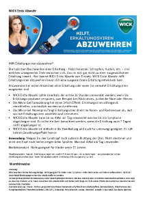 PDF: WICK Erste Abwehr Infoblatt